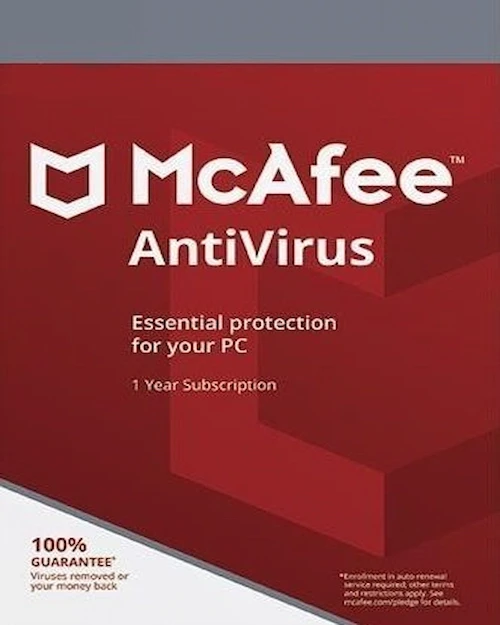 McAfee Antivirus Original | 1 Dispositivo | 1 Año | Usuario Propio