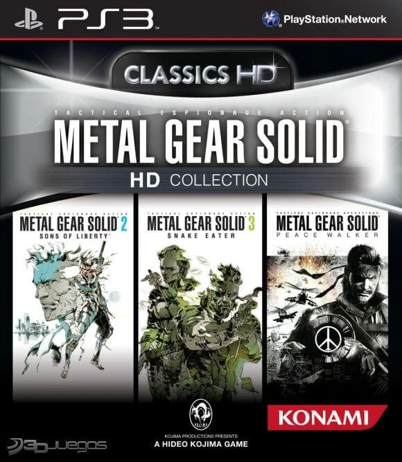 Ps3 Digital Combo 3x1 Metal Gear Solid 2 Sons of Liberty + Metal Gear Solid 3 Snake Eater - HD Edition + Metal Gear Solid Peace Walker - HD Edition
