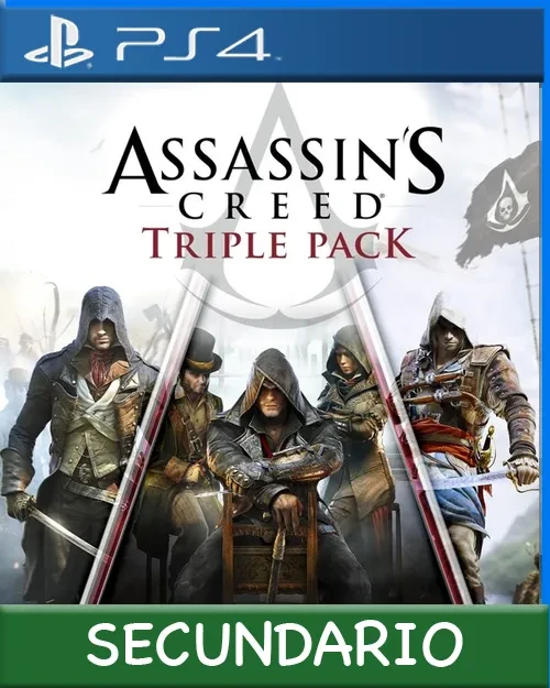Ps4 Digital Assassin's Creed Triple Pack: Black Flag, Unity, Syndicate Secundario