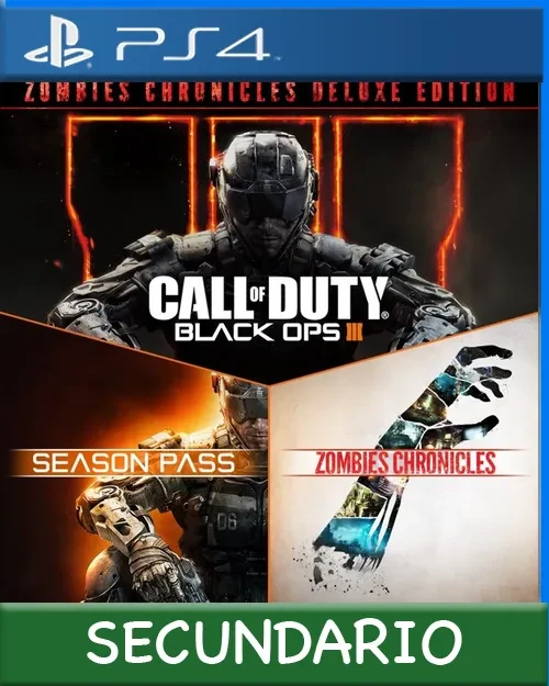 Ps4 Digital Call of Duty: Black Ops III - Zombies Chronicles Deluxe Secundario