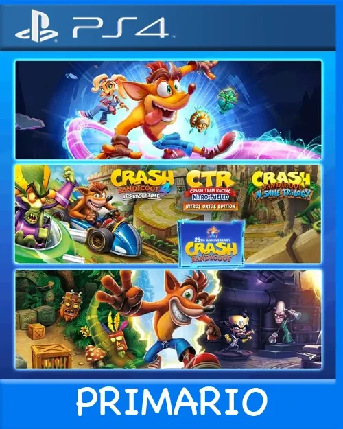Ps4 Digital Crash Bandicoot - Crashiversary Bundle Primario