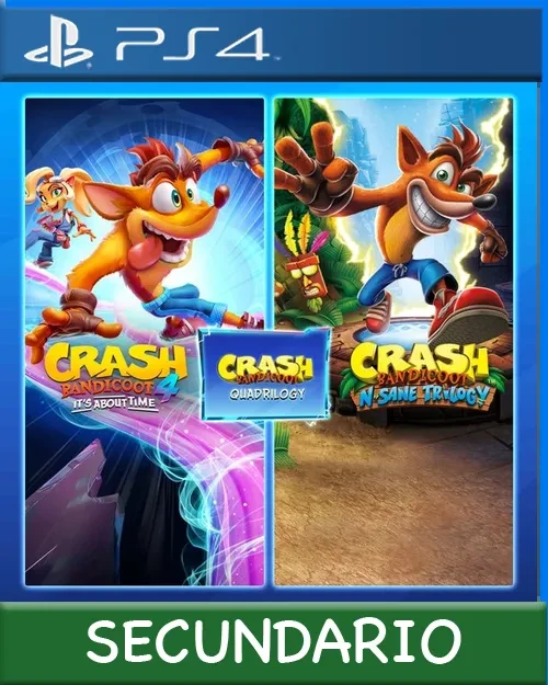 Ps4 Digital Crash Bandicoot - Quadrilogy Bundle Secundario