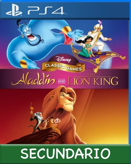 Ps4 Digital Disney Classic Games: Aladdin and The Lion King Secundario