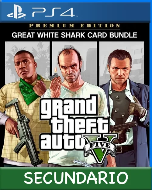Ps4 Digital Grand Theft Auto V: Premium Edition & Great White Shark Card Bundle Secundario