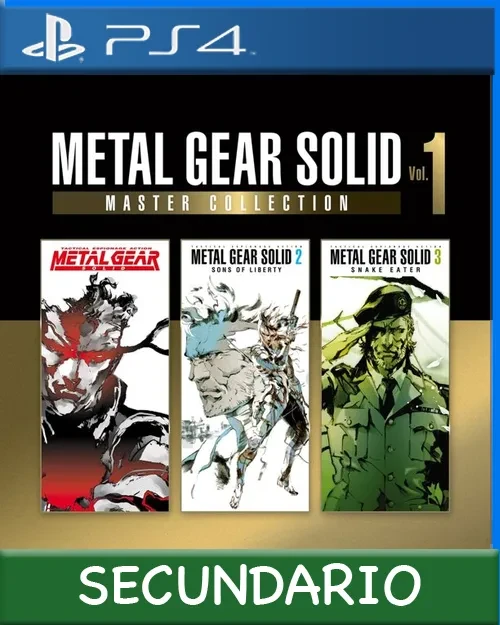 Ps4 Digital METAL GEAR SOLID: MASTER COLLECTION Vol.1 Secundario