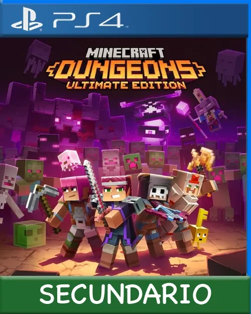 Ps4 Digital Minecraft Dungeons: Ultimate Edition Secundario