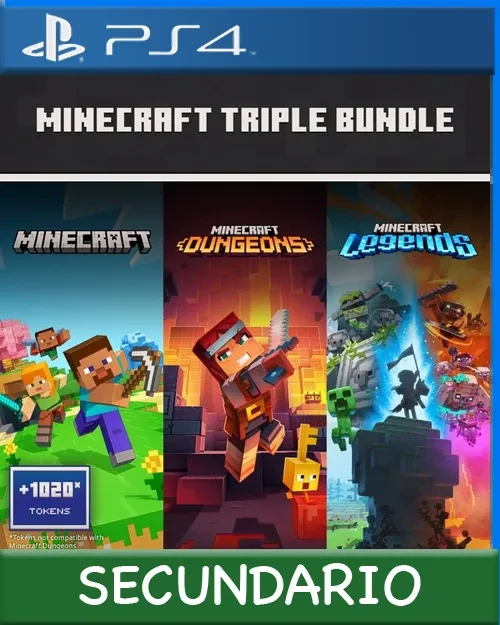 Ps4 Digital Minecraft Triple Bundle Secundario