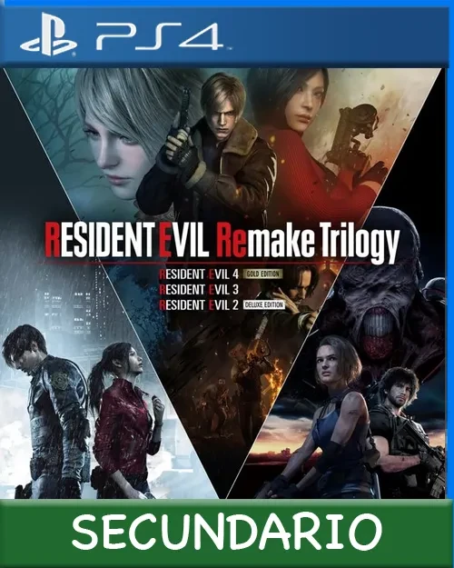 Ps4 Digital Resident Evil Remake Trilogy Secundario
