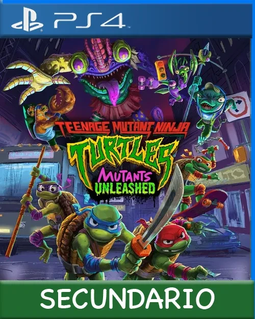 Ps4 Digital Teenage Mutant Ninja Turtles: Mutants Unleashed Secundario