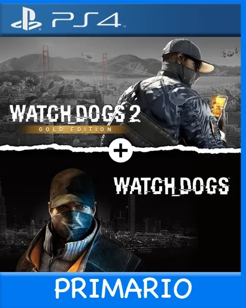 Ps4 Digital Watch Dogs 1 + Watch Dogs 2 Gold Editions Bundle Primario