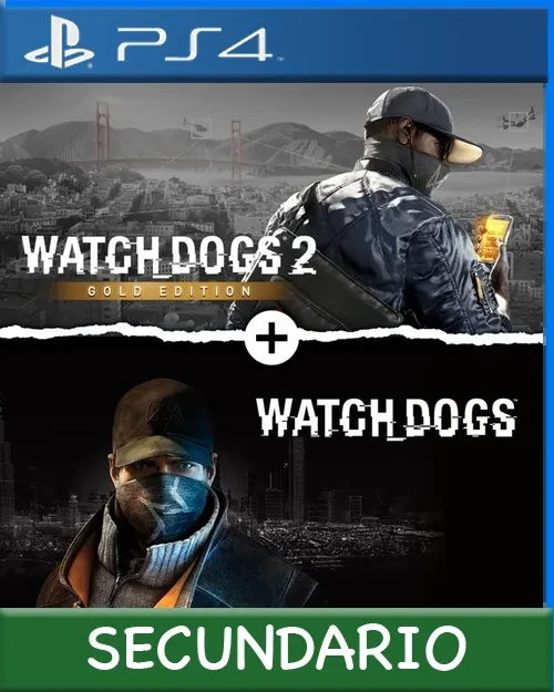Ps4 Digital Watch Dogs 1 + Watch Dogs 2 Gold Editions Bundle Secundario