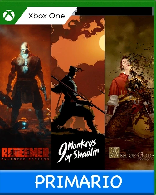 Xbox One 9 Monkeys of Shaolin + Ash of Gods + Redeemer: Bundle Primario