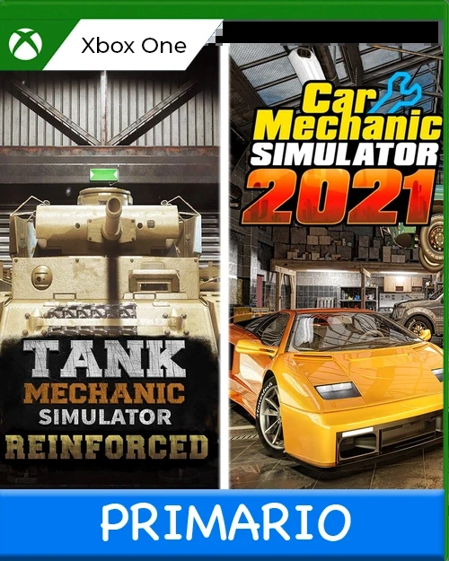 Xbox One Car Mechanic Simulator 2021 & Tank Mechanic Simulator Primario