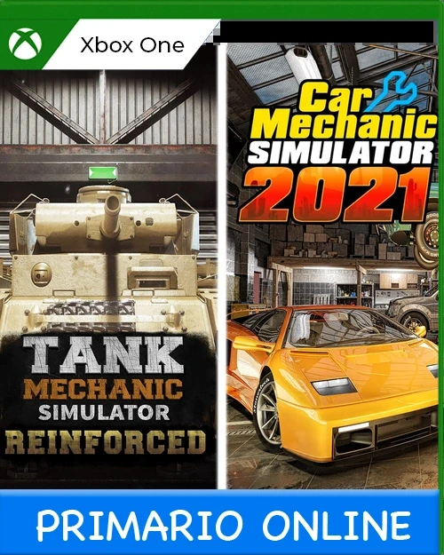 Xbox One Car Mechanic Simulator 2021 & Tank Mechanic Simulator Primario Online