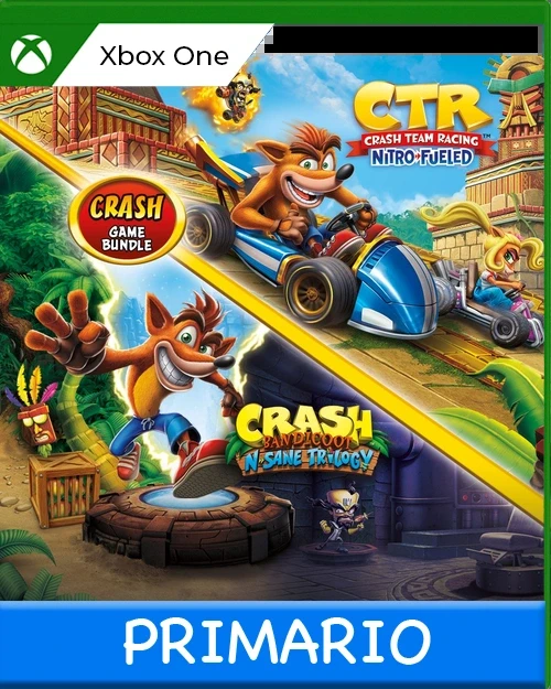 Xbox One Lote Crash Bandicoot™: N. Sane Trilogy + CTR Nitro-Fueled Primario