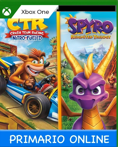 Xbox One Lote Crash™ Team Racing Nitro-Fueled + Spyro™ Primario Online