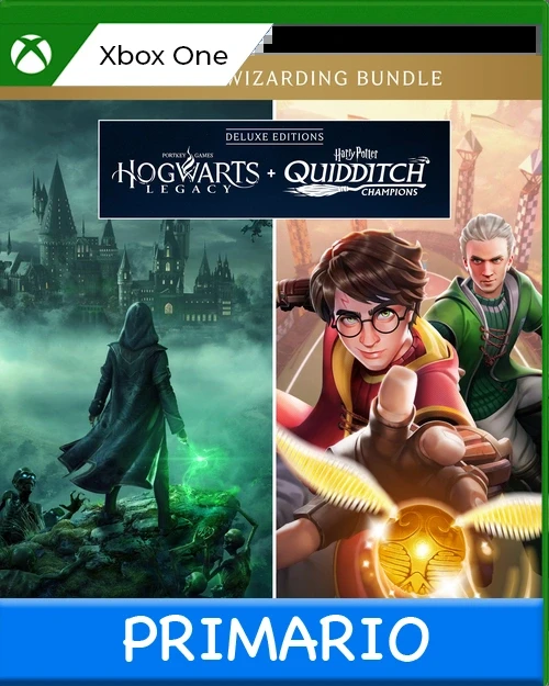 Xbox One Lote de Ediciones Deluxe de Hogwarts Legacy + Harry Potter: Campeones de quidditch Primario