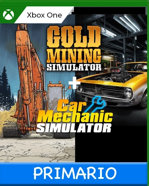 Xbox One Pack de Simuladores: Car Mechanic Simulator y La fiebre del oro [Gold Mining Simulator] (PAQUETE DOBLE) Primario