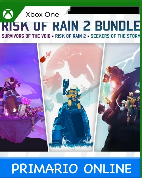 Xbox One Paquete Risk of Rain 2 + Survivors of the Void + Buscadores de la tormenta Primario Online