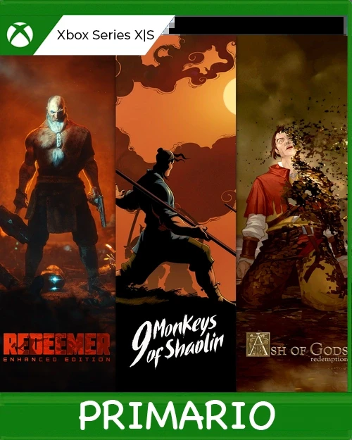 Xbox Series X|S 9 Monkeys of Shaolin + Ash of Gods + Redeemer: Bundle Primario