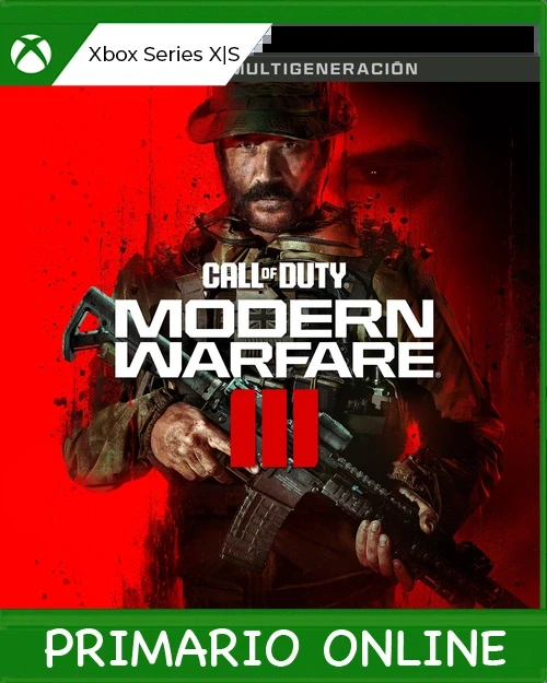 Xbox Series X|S Call of Duty®: Modern Warfare® III - Lote Multigeneración Primario Online Xbox Series X|S Call of Duty®: Modern Warfare® III - Lote Multigeneración Primario Online