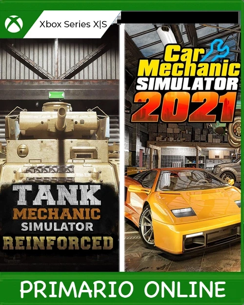 Xbox Series X|S Car Mechanic Simulator 2021 & Tank Mechanic Simulator Primario Online