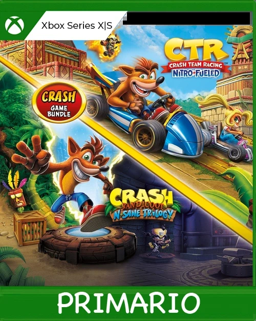 Xbox Series X|S Lote Crash Bandicoot™: N. Sane Trilogy + CTR Nitro-Fueled Primario