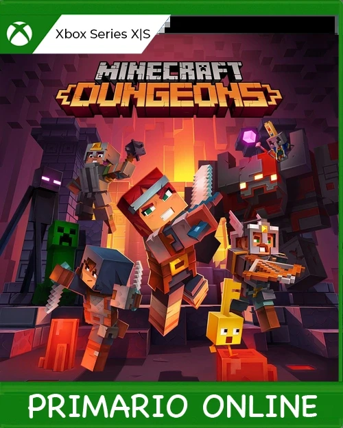 Xbox Series X|S Minecraft Dungeons Primario Online