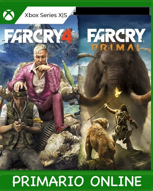 Xbox Series X|S PAQUETE FAR CRY 4 + FAR CRY PRIMAL Primario Online